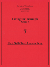 Living for Triumph Unit Test Answer Key